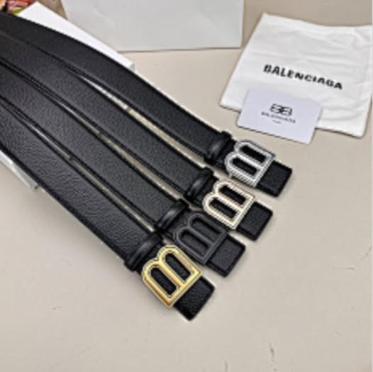 Balenciaga BB leather belt