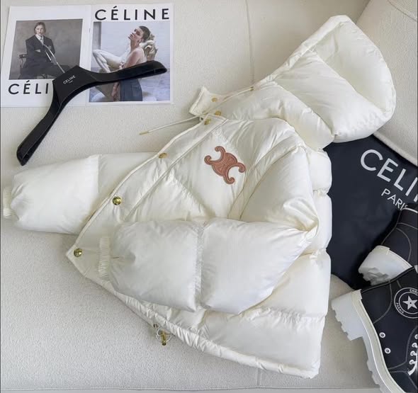 Celine Triomphe croppeddown jacket