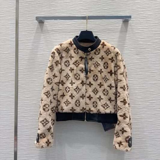 Louis Vuitton Reversible Fleece Cocoon Bomber Jacket