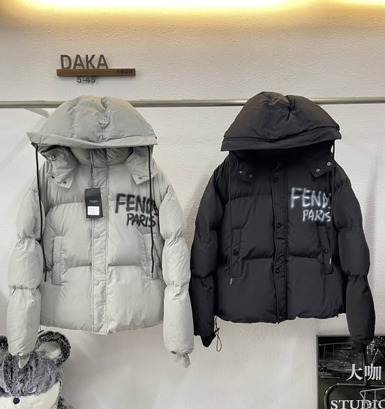 Black Fendi Puffer Jacket