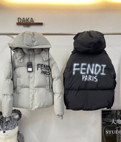 Black Fendi Puffer Jacket