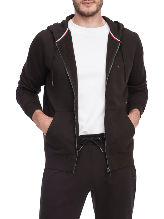 Tommy Hilfiger Mens Logo Zip Thru Hoodies