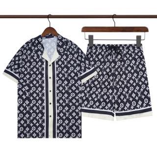 Louis Vuitton Monogram Navy Short Set