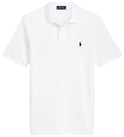 POLO RALPH LAUREN Mens Big & Tall Short Sleeve Iconic Mesh Polo Shirt (LT White)
