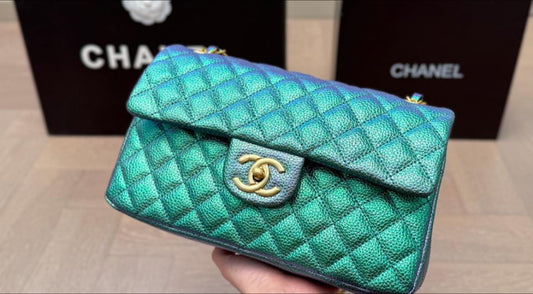 Chanel Classic Flap Bag in Iridescent Green – Timeless Icon with a Modern Twist