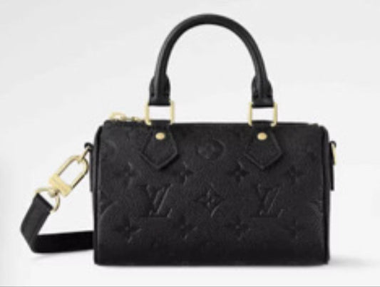 Louis Vuitton Monogram Empreinte Black Leather Bag