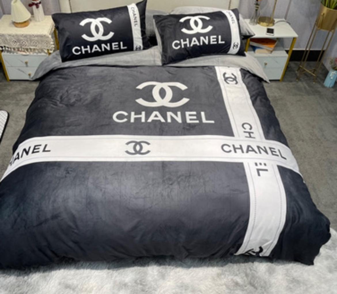 Chanel Luxury Bedding Set – Elegant Comfort for Your Bedroom