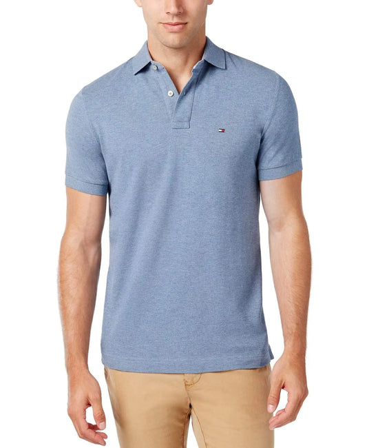 Tommy Hilfiger Mens Big-Tall Big and Tall Polo Shirt Ivy Shirt -medium chambray TL- XL