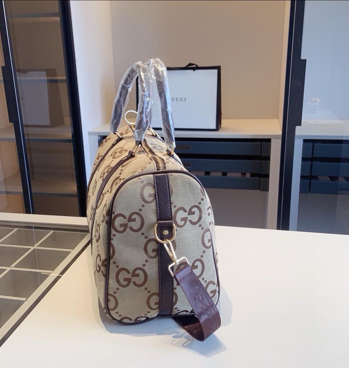 Gucci GG Supreme Canvas Duffle Bag