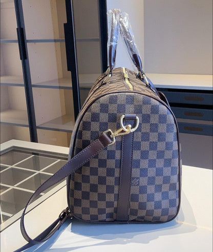 Louis Vuitton Damier Ebene Canvas Duffle Bag