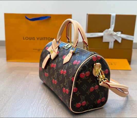 Louis Vuitton Speedy Cherry Monogram Bag – Playful Iconic Luxury