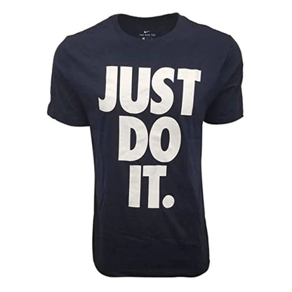 Nike Mens Just Do It Big Logo T-Shirt (Small Navy)