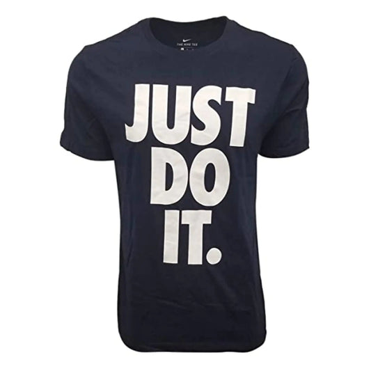 Nike Mens Just Do It Big Logo T-Shirt (Small Navy)