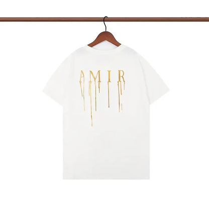 Short Sleeve Graffiti Letter Printed T-shirt