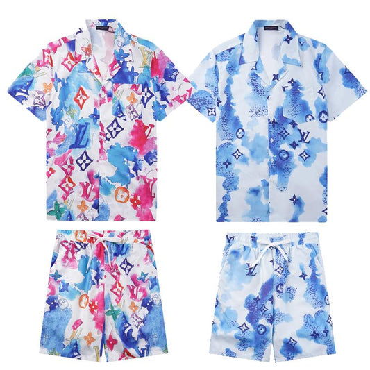 Louis Vuitton Watercolor Print Summer Set – Vibrant Artistic Luxury