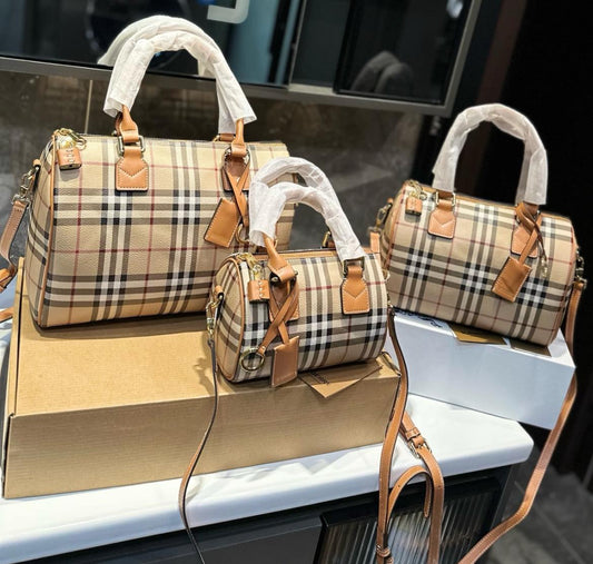 Burberry Vintage Check Boston Bag